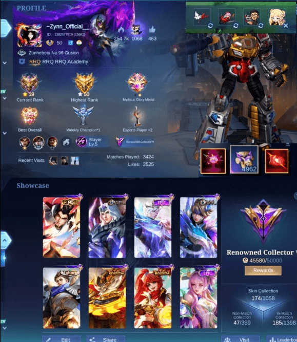 Renowned Collector Account